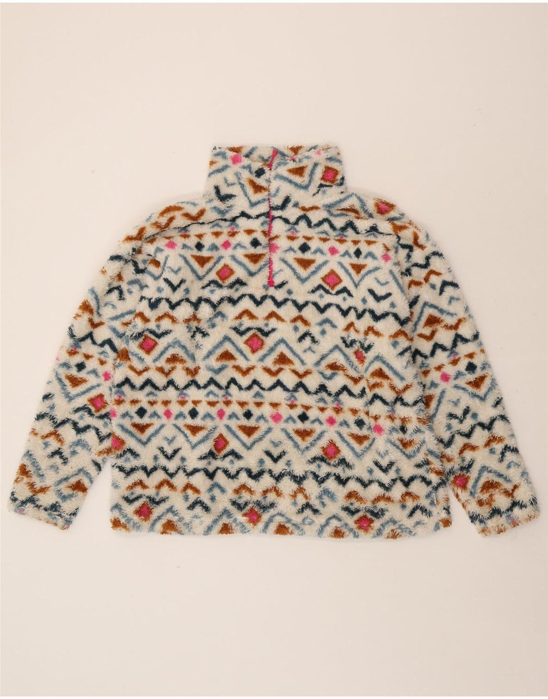 EDDIE BAUER Womens Oversized Fleece Jumper UK 18 XL Multicoloured Vintage Eddie Bauer and Second-Hand Eddie Bauer from Messina Hembry 