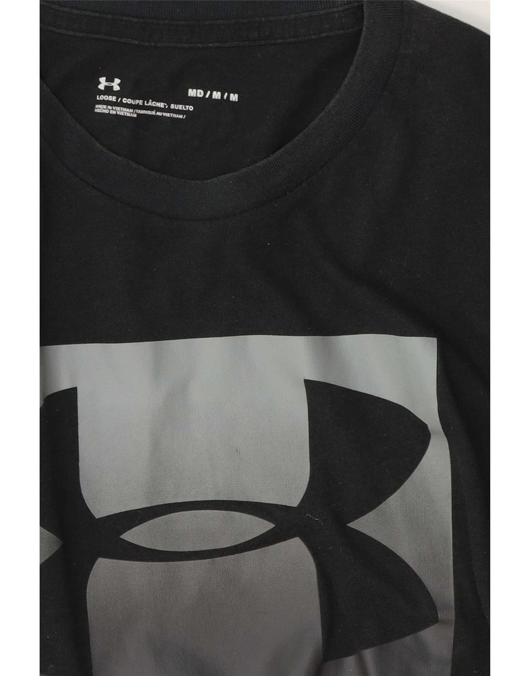 Maglietta grafica da uomo Under Armour Top nera media
