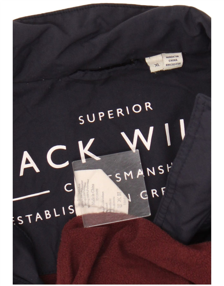 Giacca a vento da uomo Jack Wills UK 42 XL Nylon blu navy