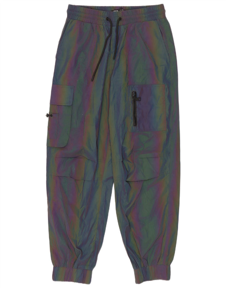 Pantaloni da tuta cargo Zara da uomo, pantaloni da jogging, piccoli, multicolore, color block
