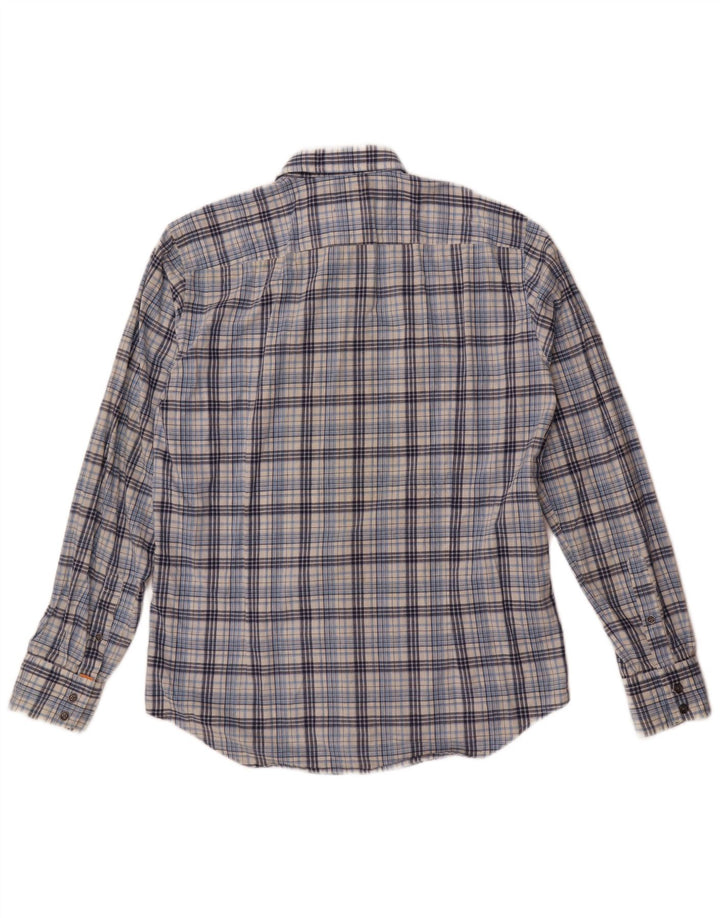 Camicia da uomo Hugo Boss in cotone a quadri grandi blu