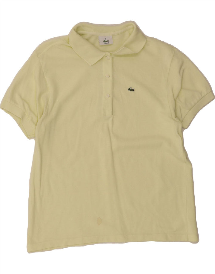 LACOSTE Womens Polo Shirt Size 40 Medium Yellow Vintage Lacoste and Second-Hand Lacoste from Messina Hembry 