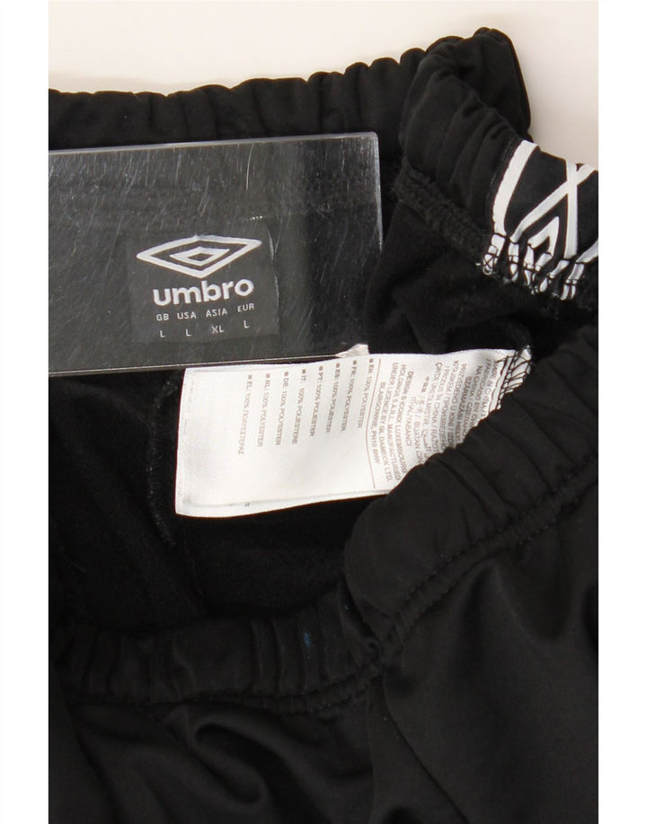 Pantaloncini sportivi grafici da uomo Umbro grandi in poliestere nero
