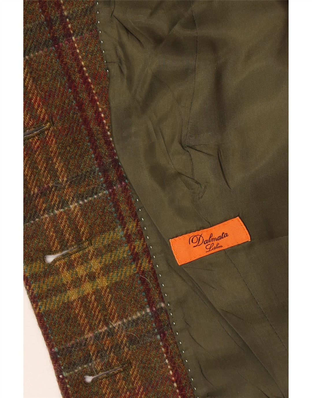 Giacca blazer vintage da donna a 4 bottoni EU 48 2XL classica scozzese multicolore