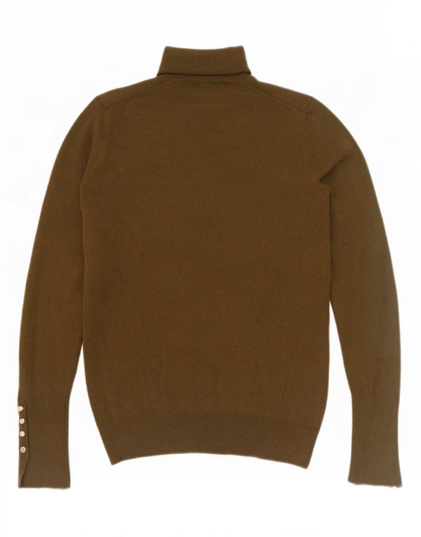 Maglione maglione a collo alto da donna Zara UK 10 piccolo kaki
