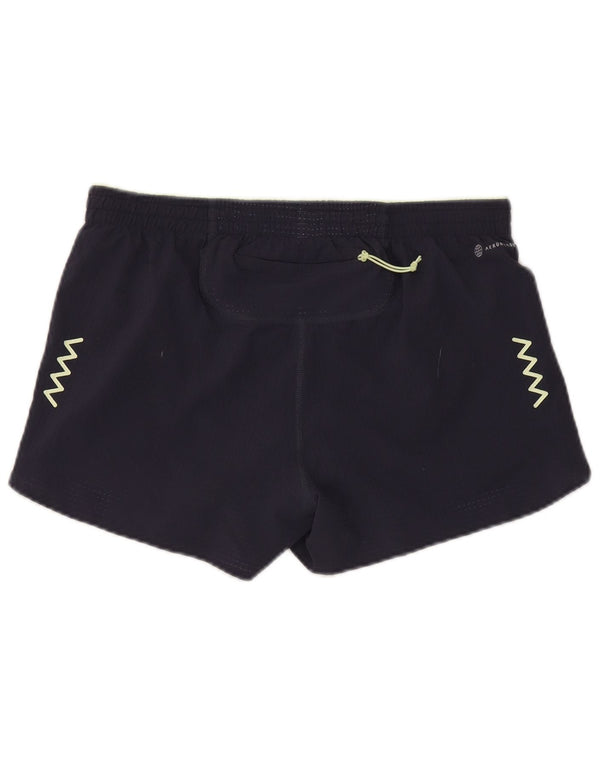 Pantaloncini sportivi Adidas Aeroready da donna UK 14 medio blu navy poliestere