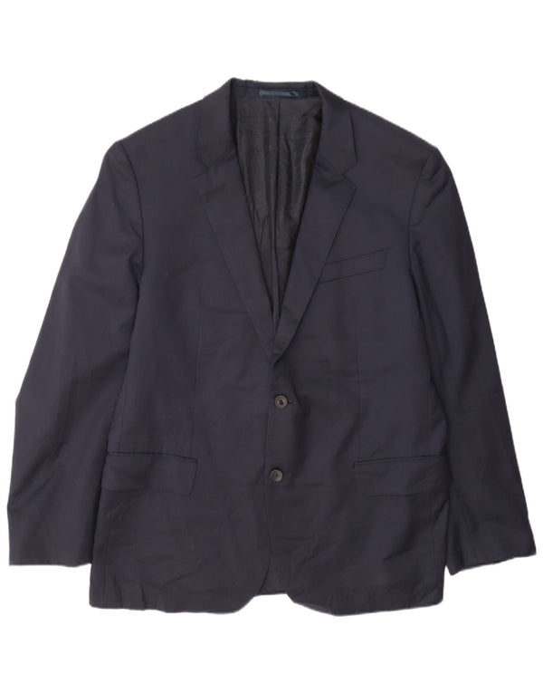 Giacca blazer da uomo a 2 bottoni Hugo Boss EU 56 3XL Lana blu navy