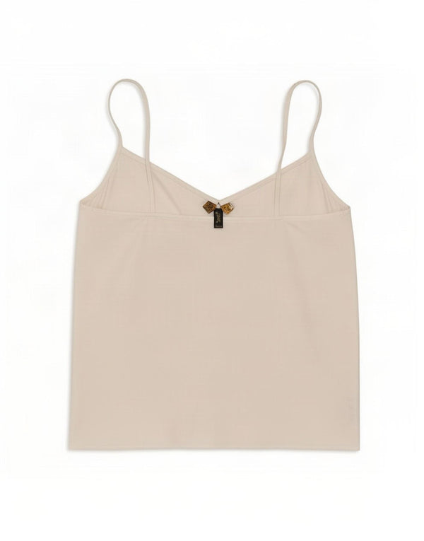 Lipsy Womens Cami Top UK 8 Small White Polyester