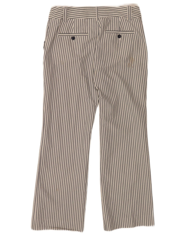 Pantaloni da abito dritti da donna Zara EU 38 piccoli W28 L29 gessati neri