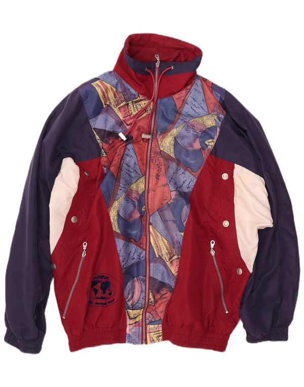 Giacca da tuta grafica da uomo VINTAGE 2XL Blu navy Colourblock