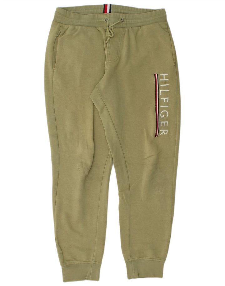 TOMMY HILFIGER Pantaloni da tuta con grafica da uomo Joggers Verde medio