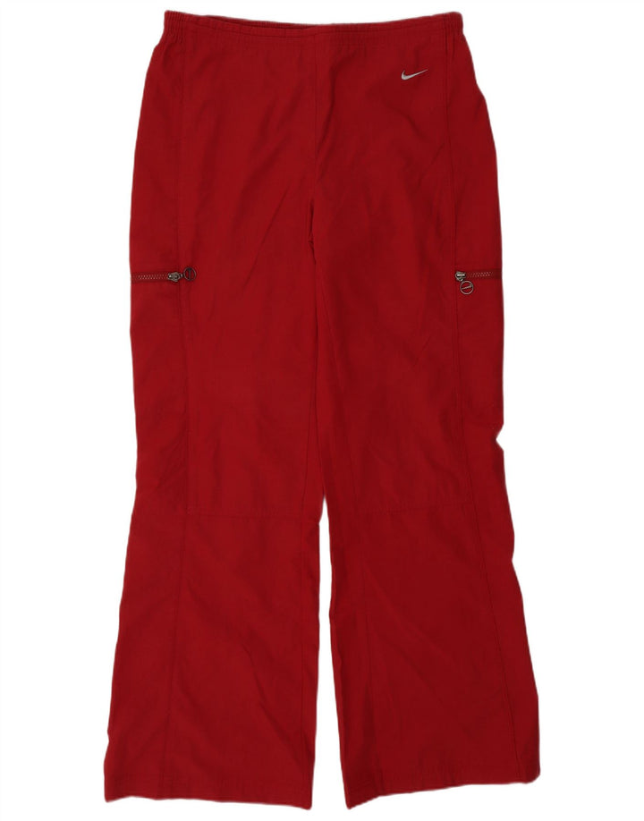Pantaloni da tuta cargo Nike da donna UK 14/16 grandi poliestere rosso