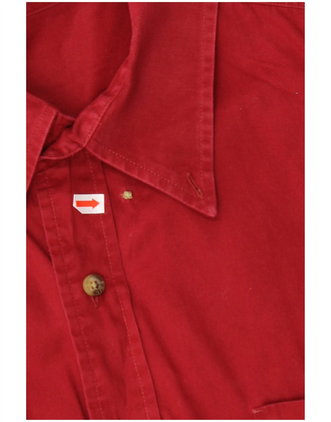 Camicia da uomo EDDIE BAUER XL in cotone rosso