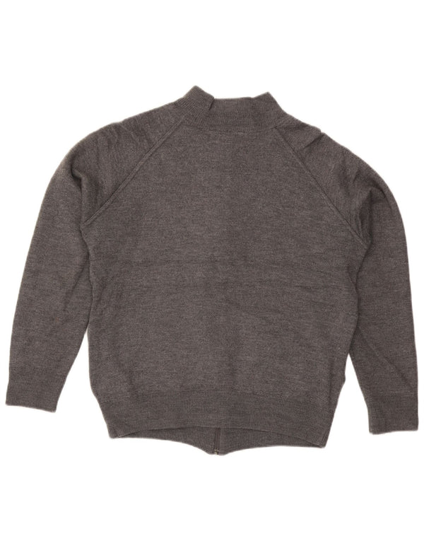 Maglione cardigan da uomo Zara grande grigio lana