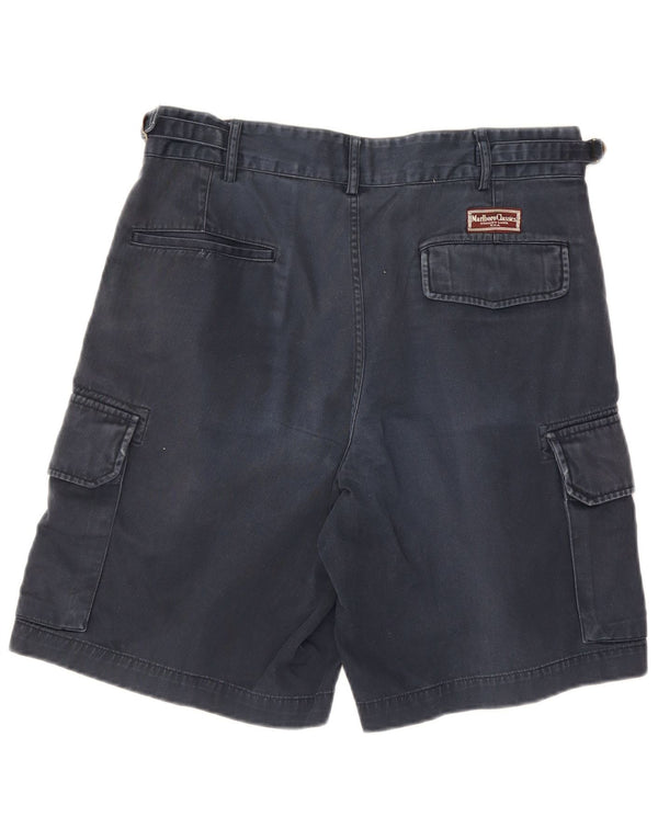 Pantaloncini cargo da uomo Marlboro Classics EU 48 Medium W32 Cotone blu navy