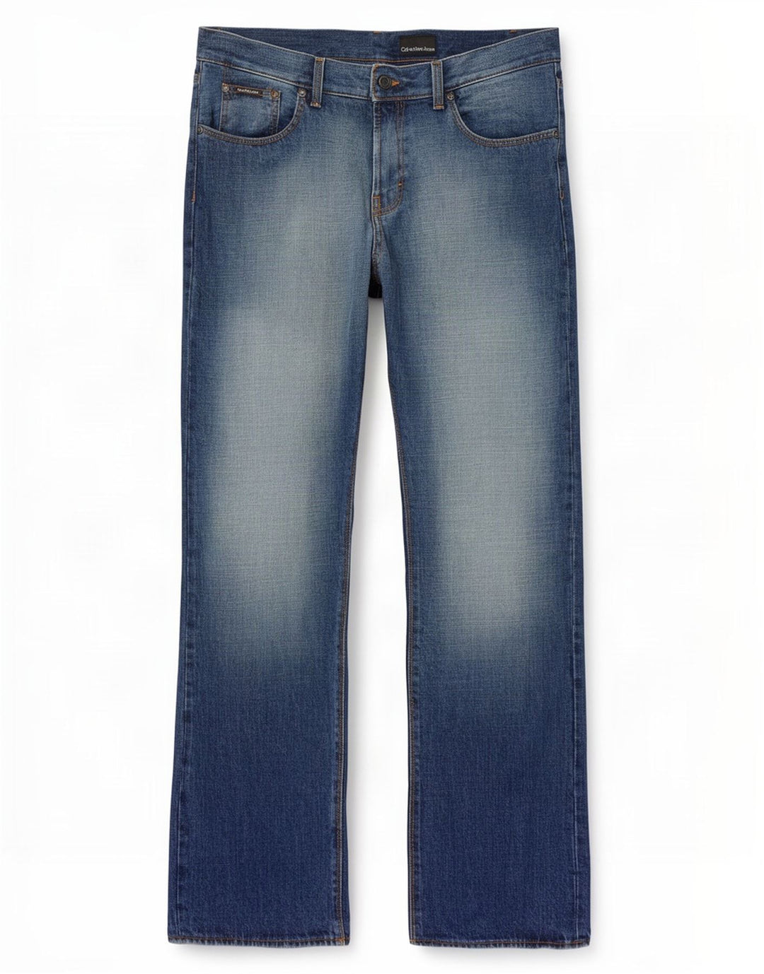 Jeans dritti da uomo Calvin Klein W33 L34 cotone blu