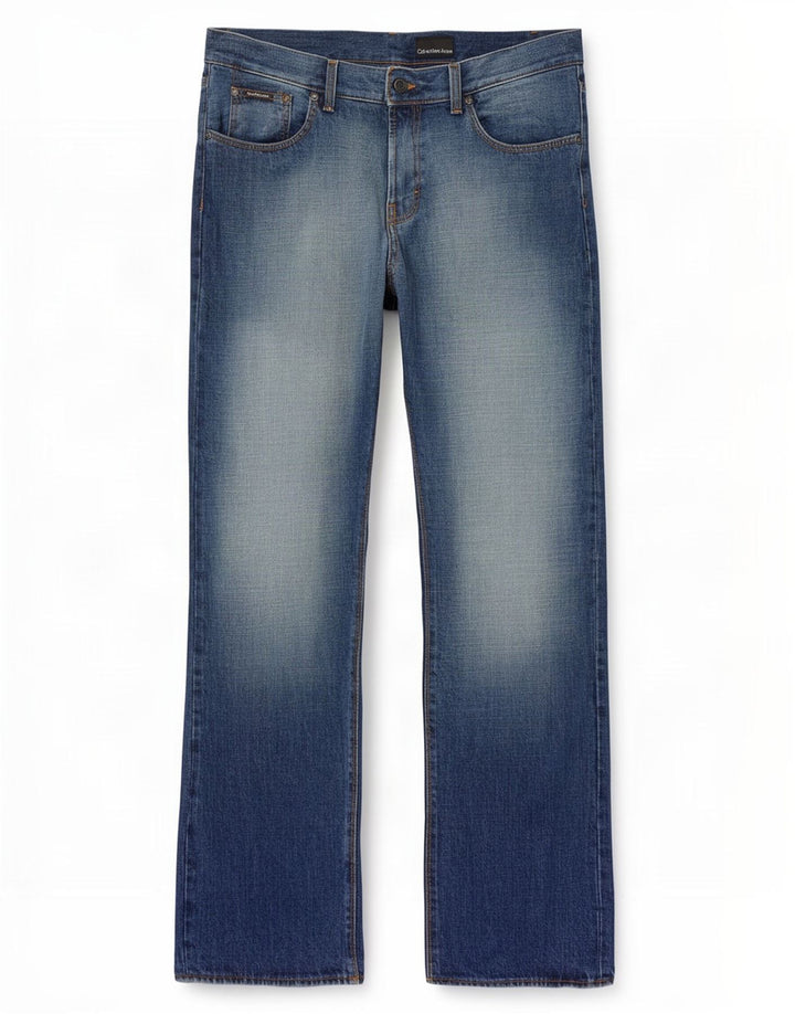 Jeans dritti da uomo Calvin Klein W33 L34 cotone blu