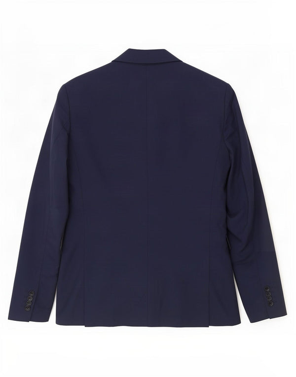 Giacca blazer da uomo a 2 bottoni Zara EU 46 piccola in poliestere blu navy