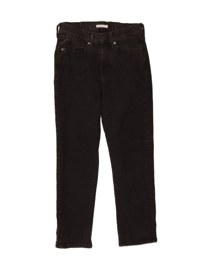 LEVI'S Womens Classic Fit Straight Jeans W28 L28 Black Cotton Vintage Levi's and Second-Hand Levi's from Messina Hembry 