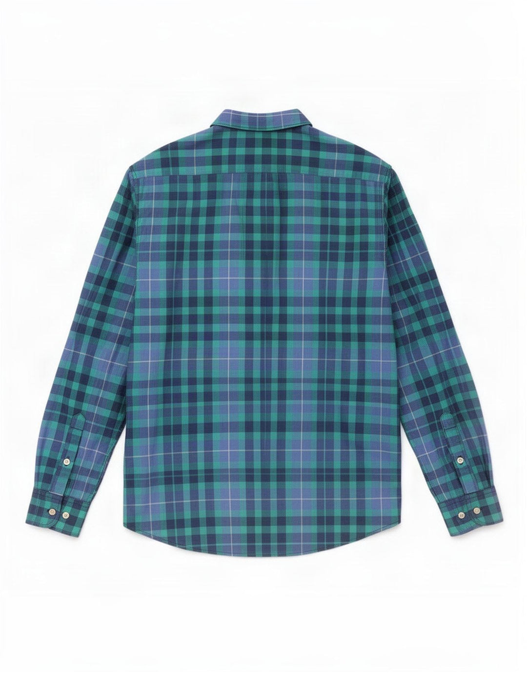 Camicia Lee da uomo in flanella vestibilità regolare in cotone a quadri blu medio