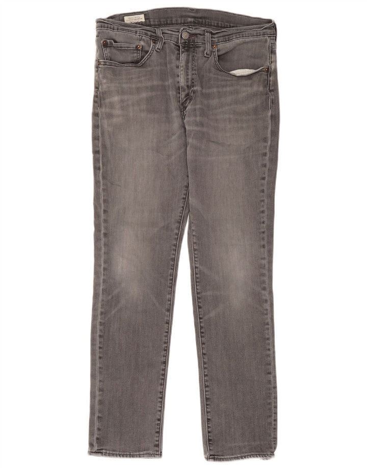 Jeans slim da uomo Levi's W34 L32 cotone grigio