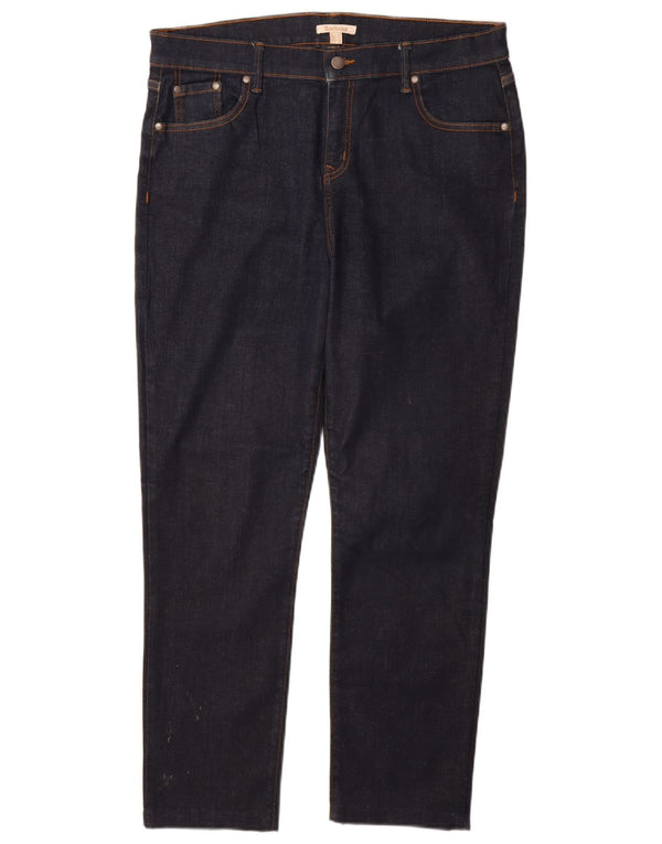 Jeans dritti da donna BARBOUR UK 18 XL W34 L28 Cotone blu navy