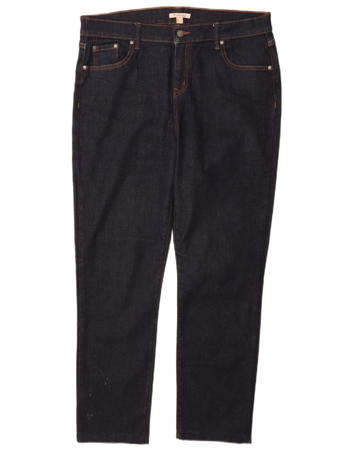Jeans dritti da donna BARBOUR UK 18 XL W34 L28 Cotone blu navy