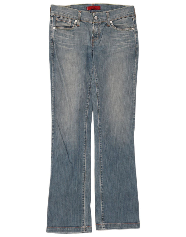 Levi's Womens Eve Straight Jeans W31 L34 Blue Cotton