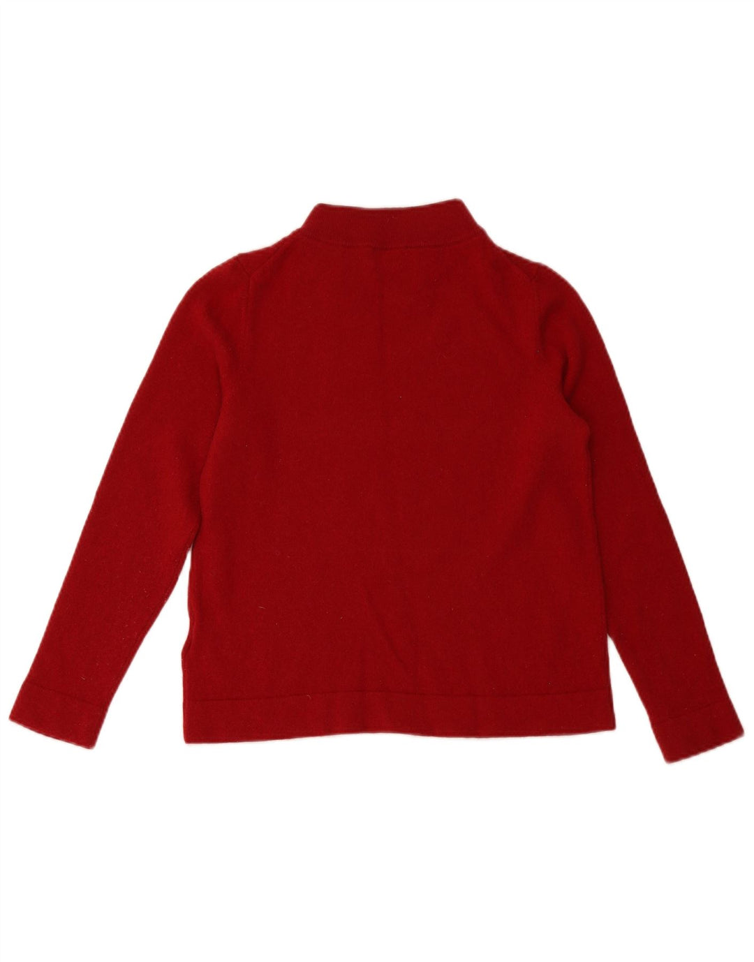 Maglione maglione da donna HOBBS con collo alto UK 12 Lana rossa media