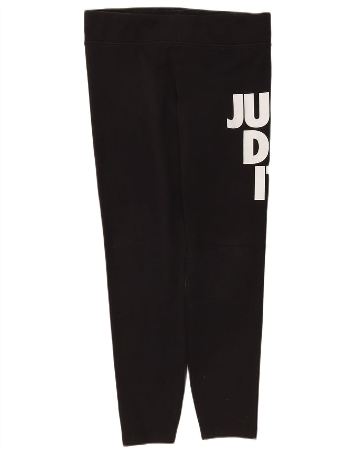Leggings grafici da donna Nike UK 16 grande cotone nero