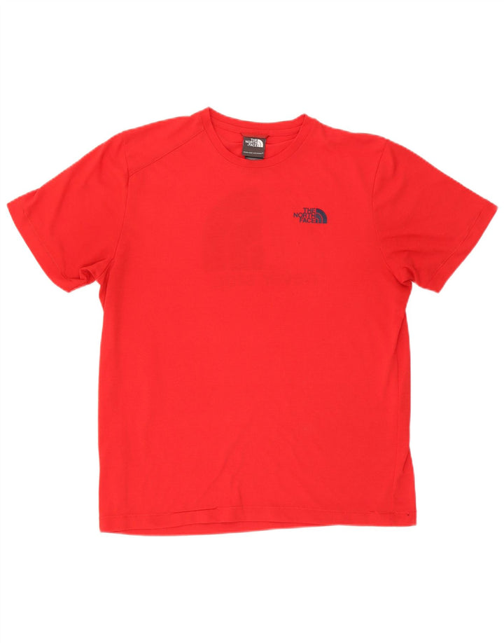 T-shirt grafica da uomo The North Face Top rosso medio in poliestere