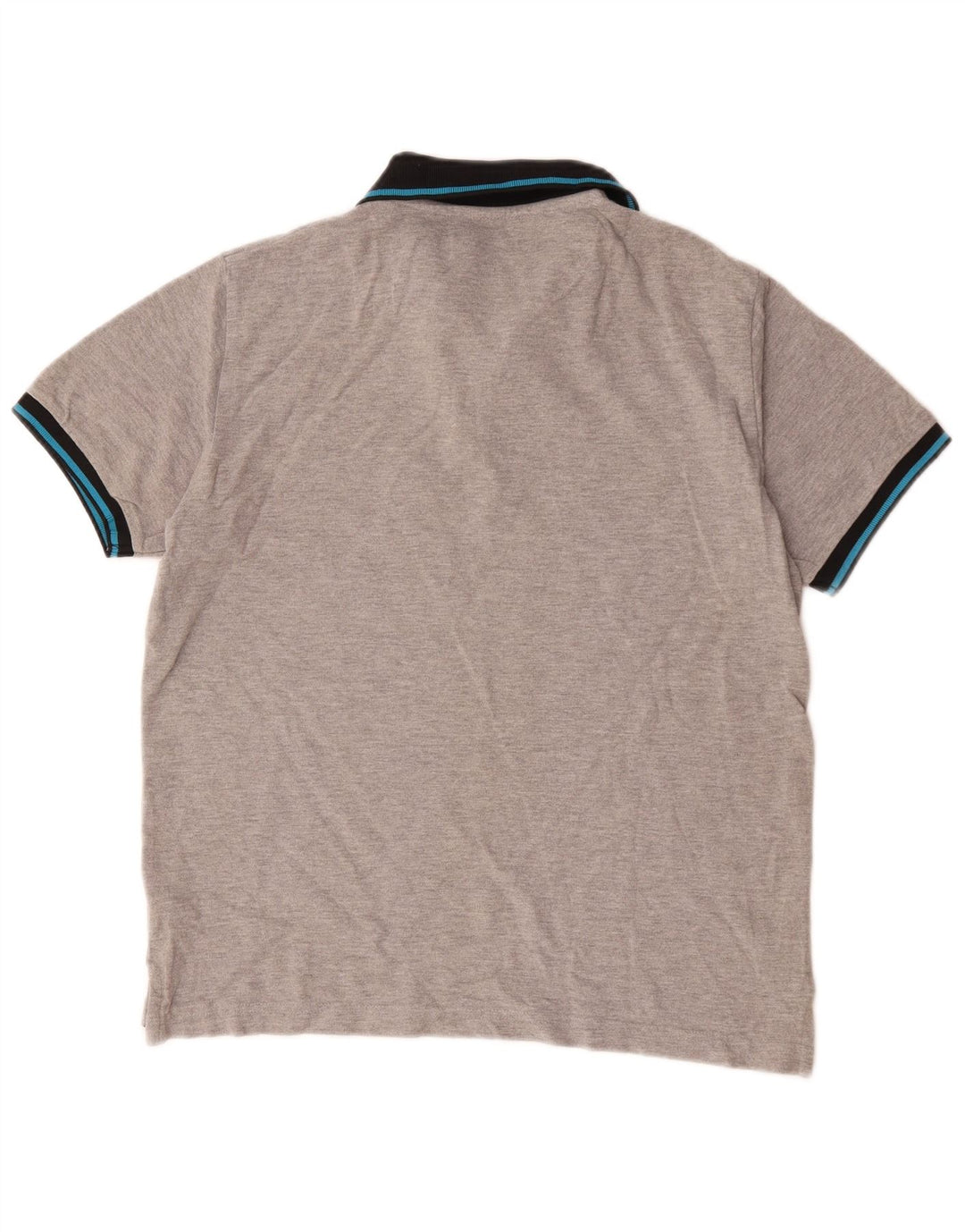 Polo da uomo Pierre Cardin piccola in cotone color block grigio