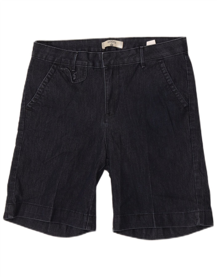 Pantaloncini di jeans Lee Riders da donna US 8 Medium W30 Cotone blu navy