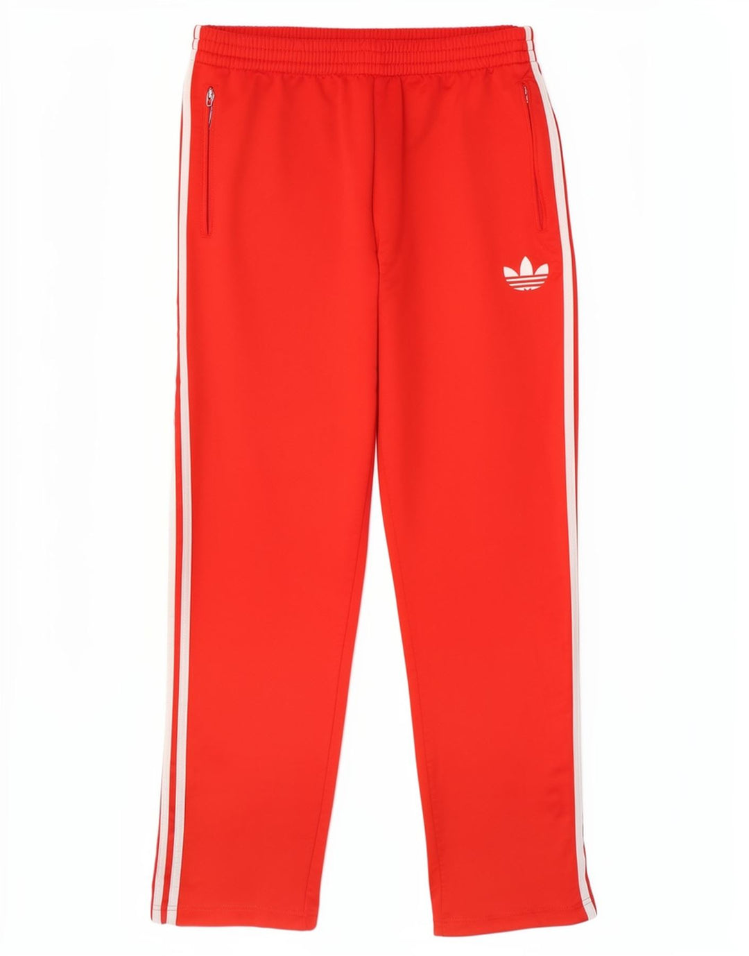 Pantaloni da tuta da uomo Adidas in poliestere rosso medio