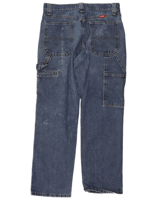 Jeans dritti cargo da uomo Wrangler W30 L30 cotone blu