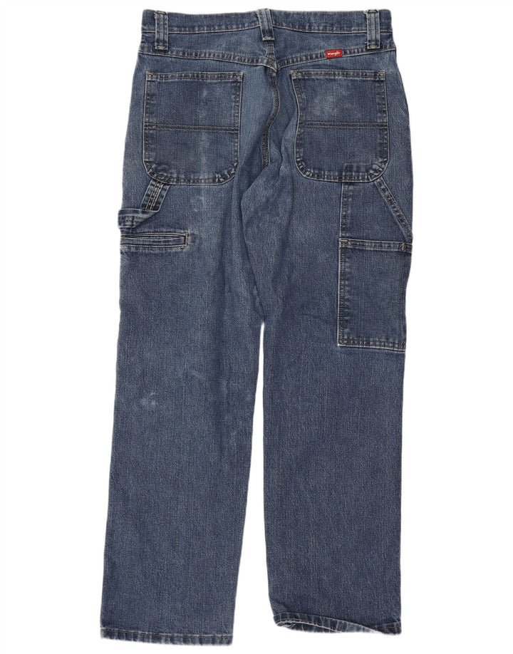 Jeans dritti cargo da uomo Wrangler W30 L30 cotone blu