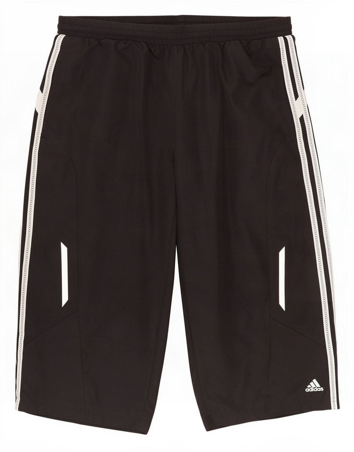 Pantaloncini sportivi Adidas Clima 365 Bermuda da uomo grandi in poliestere nero