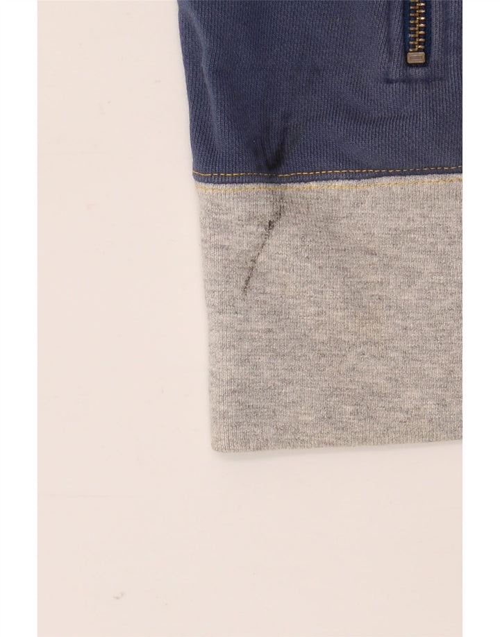 Giacca da ginnastica da uomo Lee, grande, in cotone color block blu