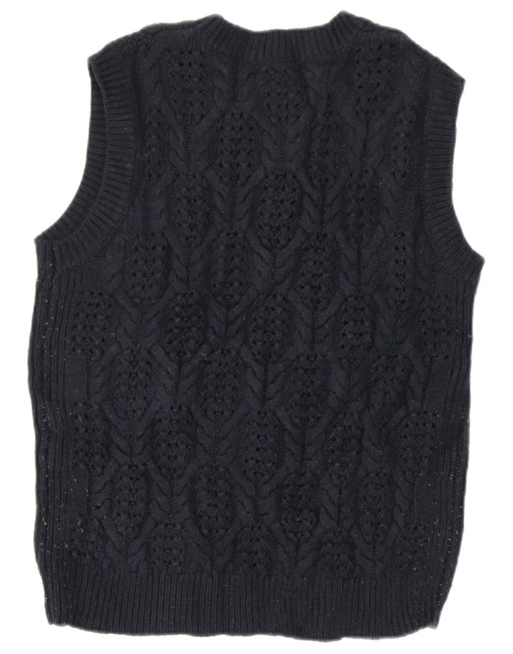 Canotta da donna Marks & Spencer UK 14 medio blu navy acrilico