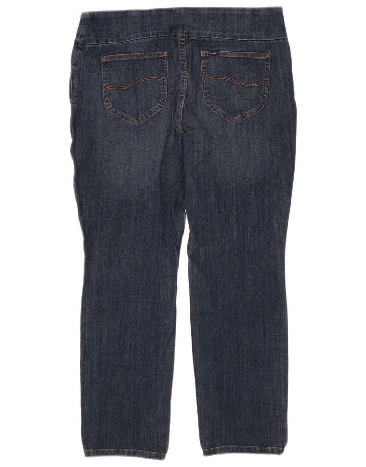 Jeans slim LEE da donna a vita media scolpiti US 18 2XL W36 L29 Blu navy