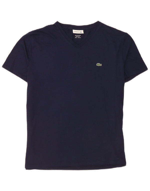 T-shirt Lacoste da uomo con vestibilità regolare, taglia 6 XL, cotone blu navy