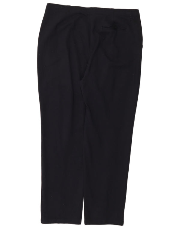 Marks & Spencer Womens Tapered Chino Trousers UK 18 XL W38 L30 Navy Blue