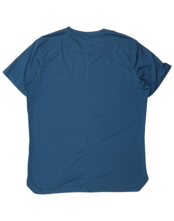 Asics Mens T-Shirt Top Medium Navy Blue