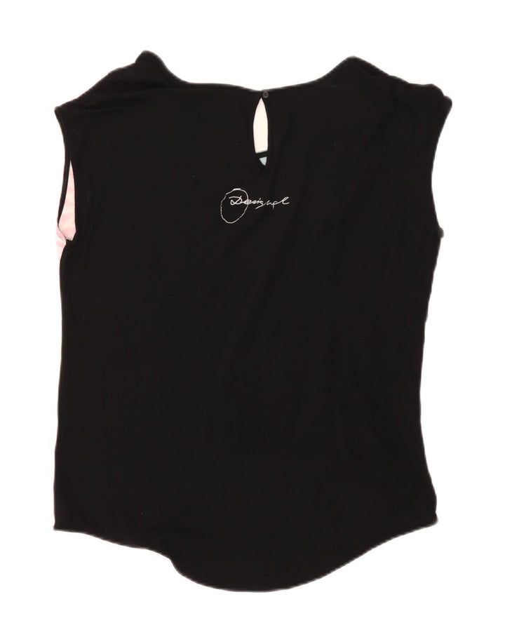Desigual Camicetta grafica da donna Top UK 14 Medio multicolore floreale