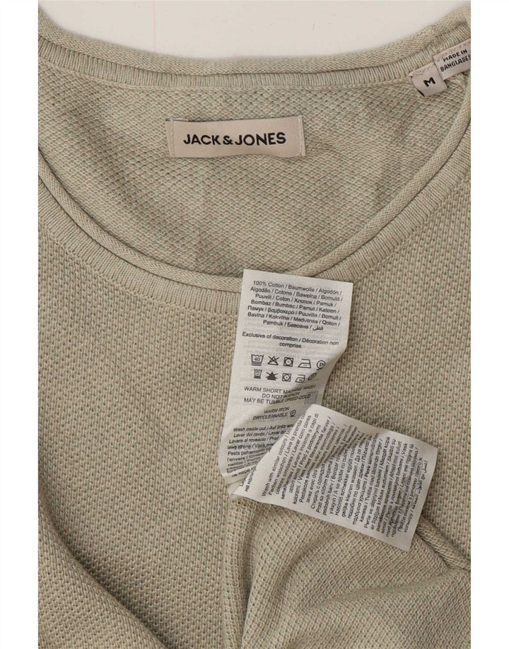 Jack & Jones Maglione da uomo con scollo a barca in cotone verde medio
