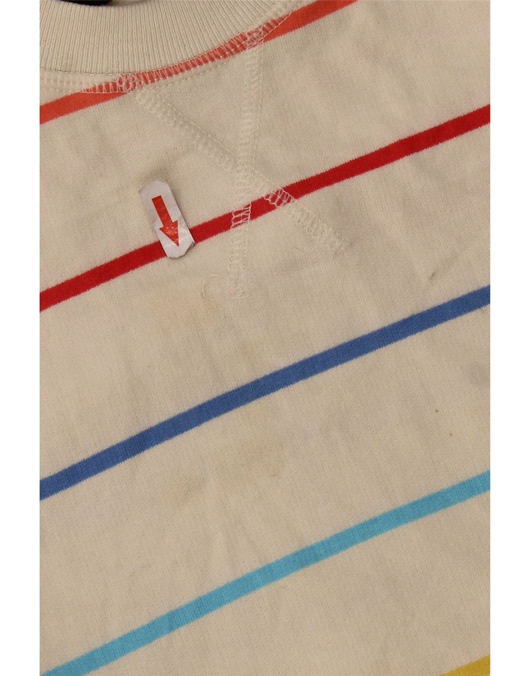 Felpa da donna Marks & Spencer Jumper UK 14 Medium Off White Striped