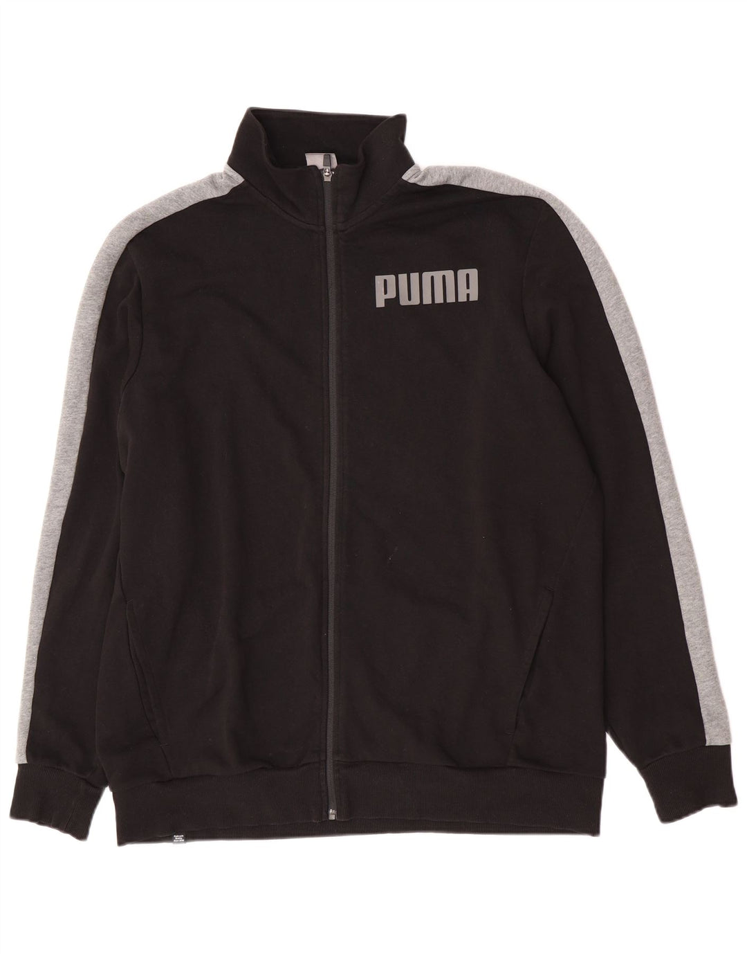 Giacca da ginnastica grafica da uomo Puma 2XL in cotone color block nero