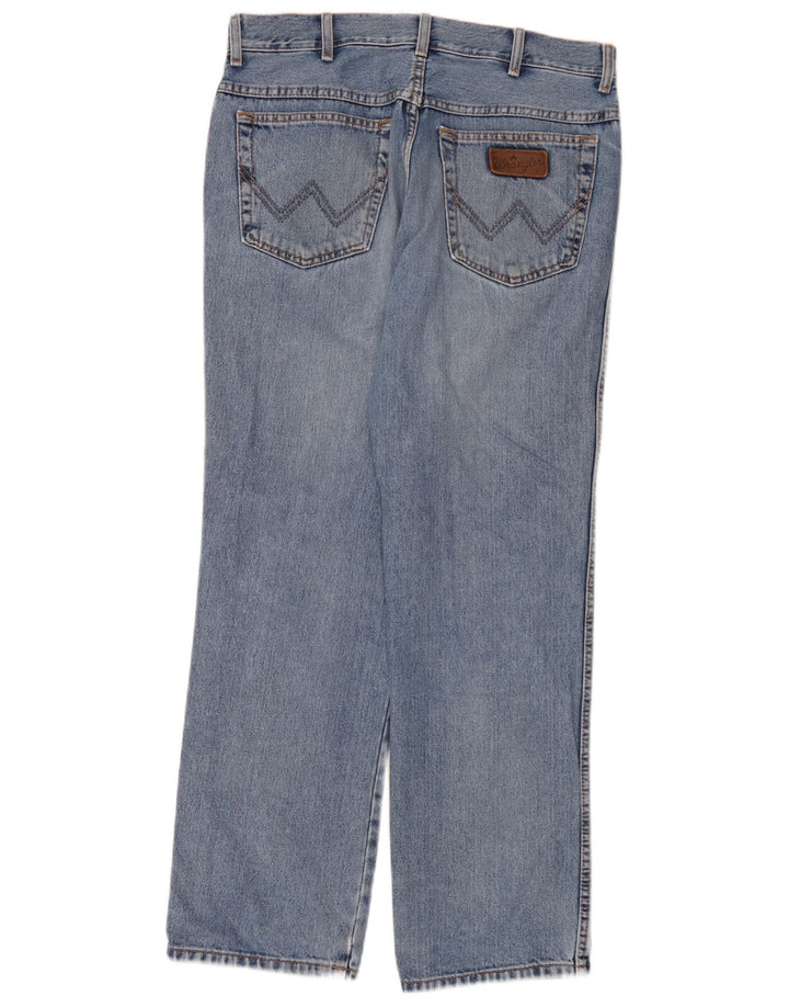 Jeans dritti da uomo Wrangler Texas W34 L30 cotone blu