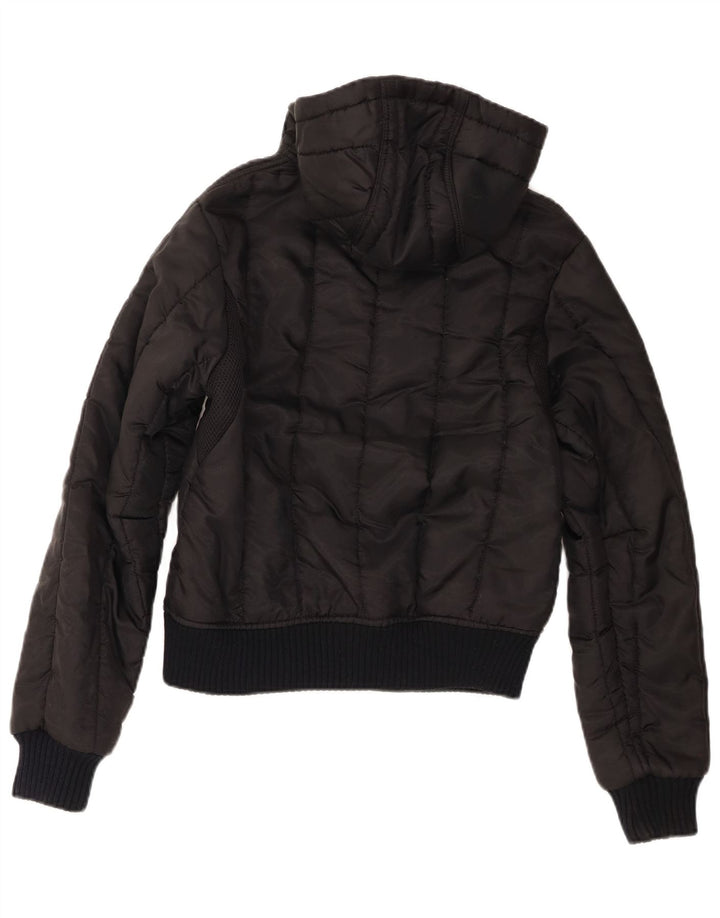Giacca imbottita con cappuccio da donna Refrigiwear UK 14 poliestere nero medio