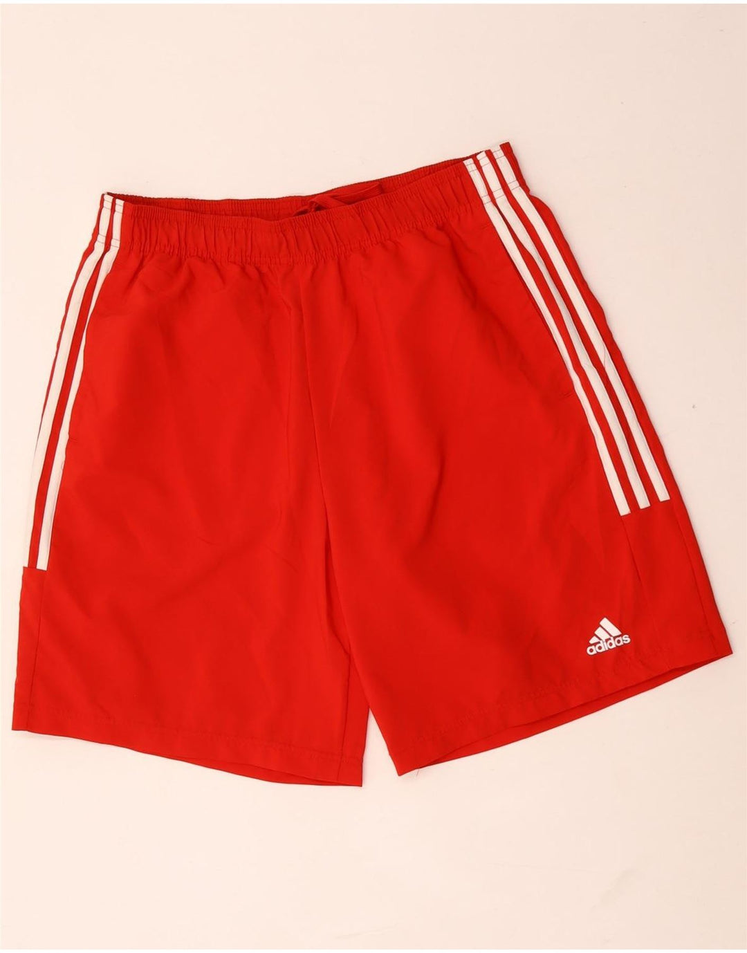 Pantaloncini sportivi Adidas da uomo grandi in poliestere rosso